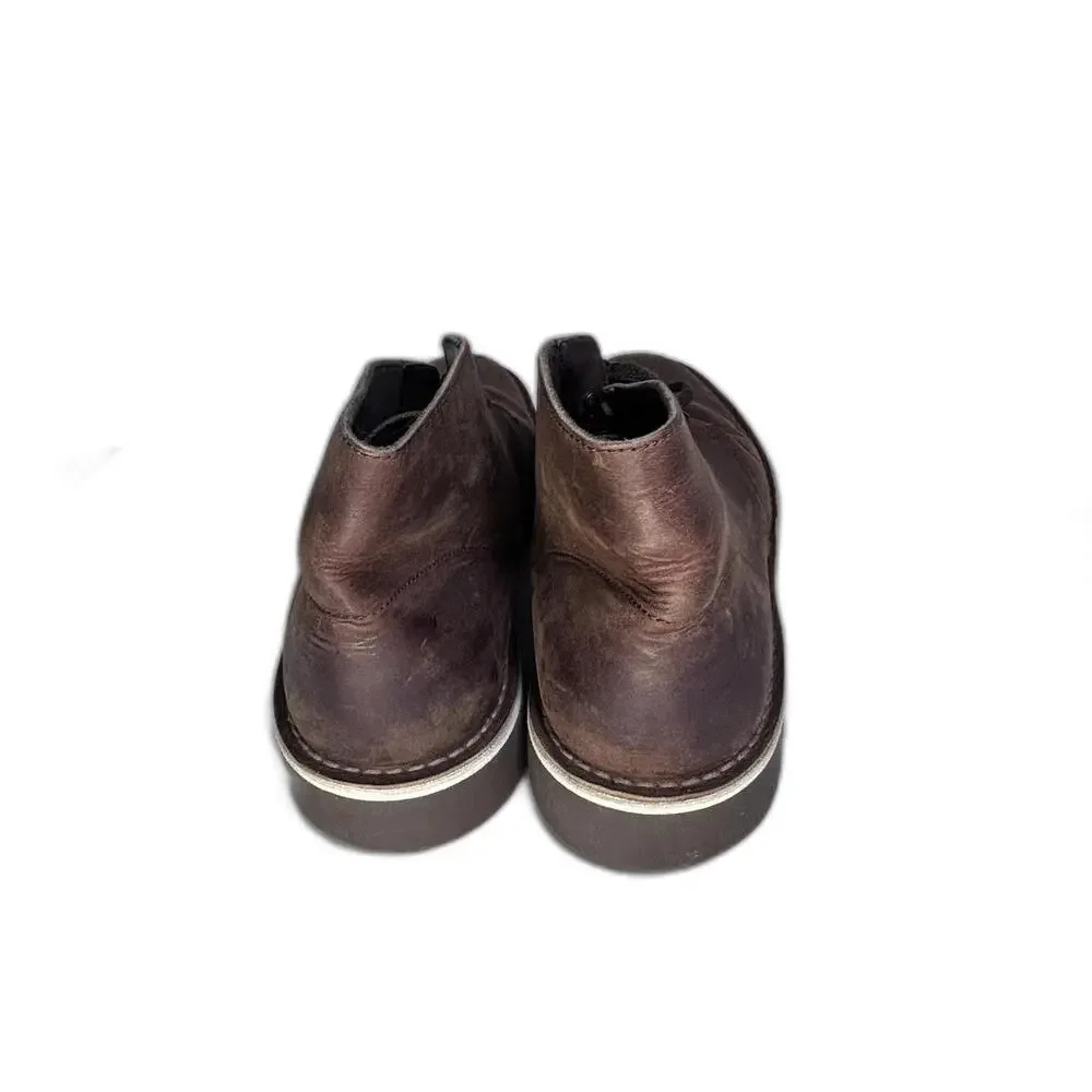 Clarks Bushacra 3 Chukka‎ Desert Boots Beeswax Brown Leather Boots Men's 12
